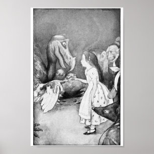  Alice in Wonderland Illustratie Poster