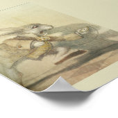 Alice in Wonderland Illustratie Poster (Hoek)