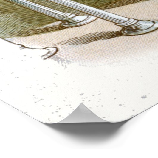  Alice in Wonderland Illustratie Poster (Hoek)