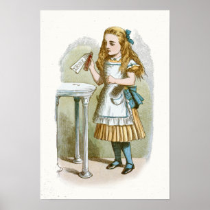  Alice in Wonderland Illustratie Poster