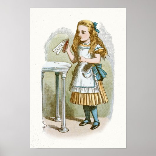  Alice in Wonderland Illustratie Poster (Voorkant)