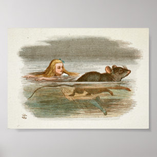  Alice in Wonderland Illustratie Poster