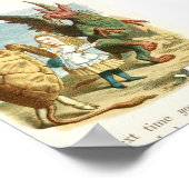  Alice in Wonderland Illustratie Poster (Hoek)