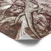  Alice in Wonderland Illustratie Poster (Hoek)