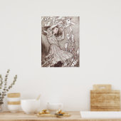  Alice in Wonderland Illustratie Poster (Keuken)