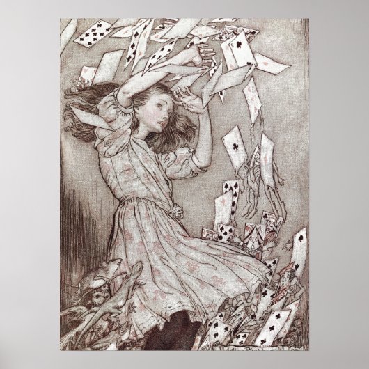  Alice in Wonderland Illustratie Poster (Voorkant)