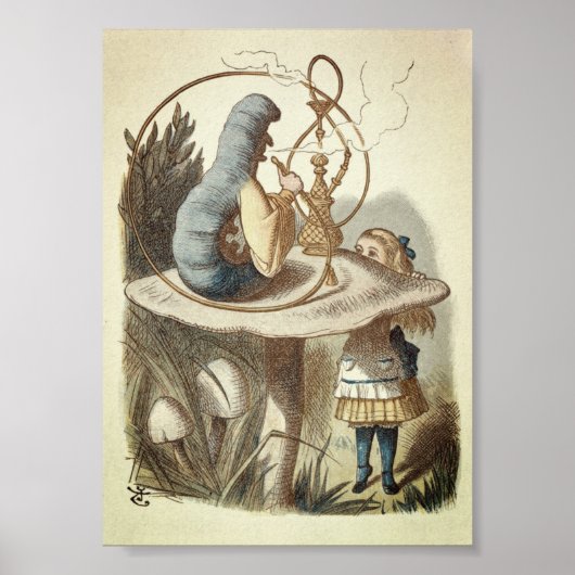  Alice in Wonderland Illustratie Poster (Voorkant)