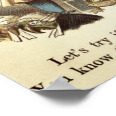  Alice in Wonderland Illustratie Poster (Hoek)