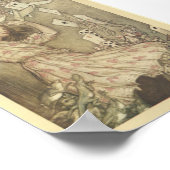 Alice in Wonderland Illustratie Poster (Hoek)