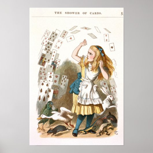  Alice in Wonderland Illustratie Poster (Voorkant)
