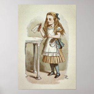  Alice in Wonderland Illustratie Poster