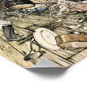  Alice in Wonderland Illustratie Poster (Hoek)