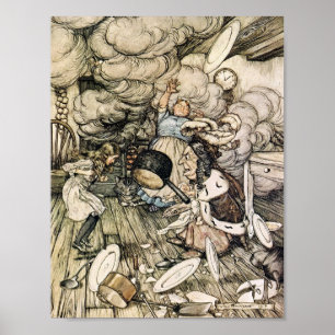  Alice in Wonderland Illustratie Poster