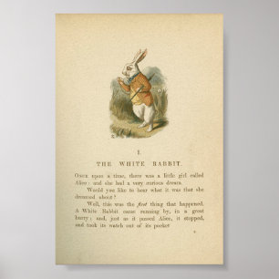 Alice in Wonderland Illustratie Poster