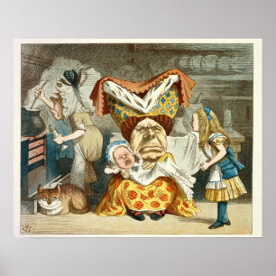  Alice in Wonderland Illustratie Poster