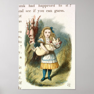  Alice in Wonderland Illustratie Poster