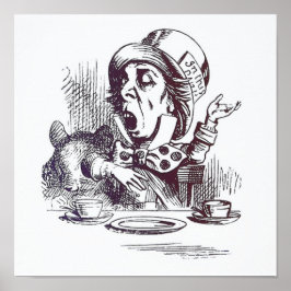 Alice in Wonderland Illustratie Poster