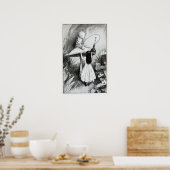 Alice in Wonderland Illustratie Poster (Keuken)