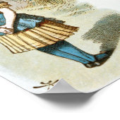 Alice in Wonderland Illustratie Poster (Hoek)