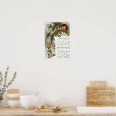 Alice in Wonderland Illustratie Poster (Keuken)