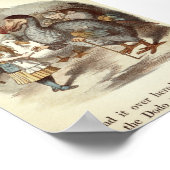 Alice in Wonderland Illustratie Poster (Hoek)