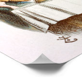 Alice in Wonderland Illustratie Poster (Hoek)