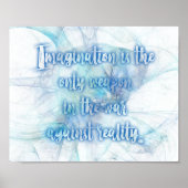 Alice in Wonderland Imagination Horizontal Print (Voorkant)