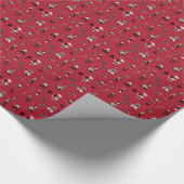 Alice in Wonderland in Crimson/Gold op Harlequin Cadeaupapier (Hoek)