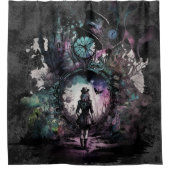 Alice in Wonderland | In het konijnengat Douchegordijn (Voorkant)