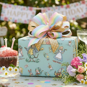 Alice in Wonderland Inpakpapier Cute Kids