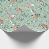 Alice in Wonderland inpakpapier Schattige Kind (Hoek)