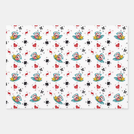 Alice in Wonderland inpakpapier (Set van 3) (Voorkant 2)