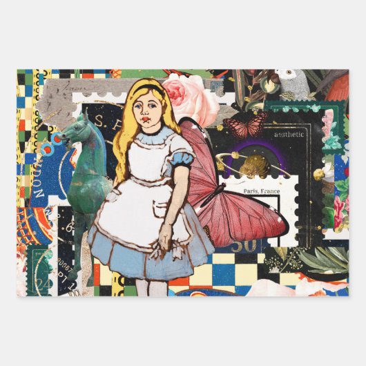 Alice in Wonderland Inpakpapier Vel (Voorkant 3)