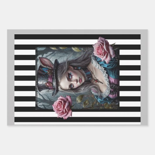 Alice in Wonderland Inpakpapier Vel (Voorkant 2)