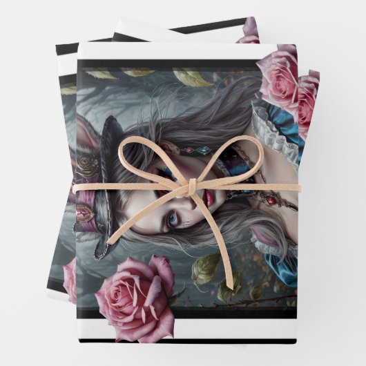 Alice in Wonderland Inpakpapier Vel (In situ)