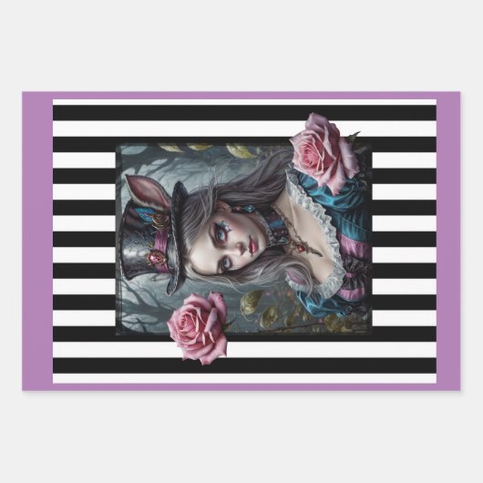 Alice in Wonderland Inpakpapier Vel (Voorkant)