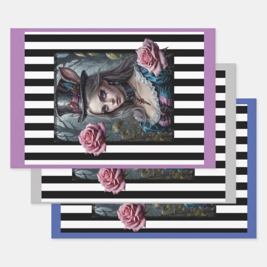 Alice in Wonderland Inpakpapier Vel (Set)