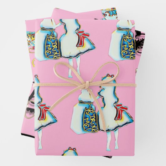 Alice in Wonderland Inpakpapier Vel (In situ)