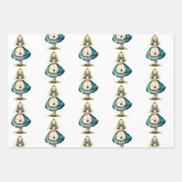 Alice in Wonderland Inpakpapier Vel