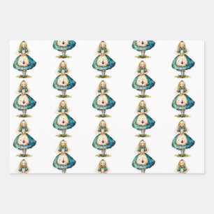 Alice in Wonderland Inpakpapier Vel