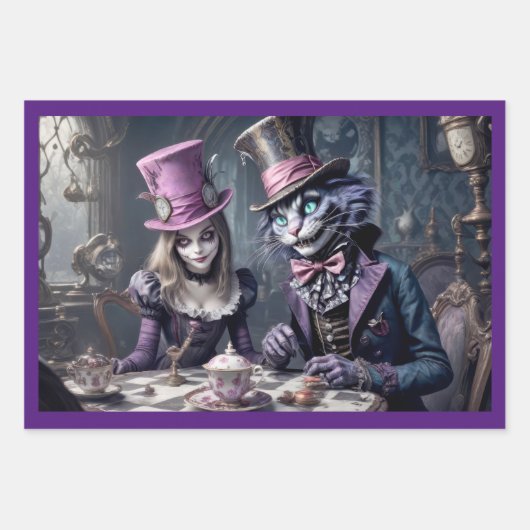 Alice in Wonderland Inpakpapier Vel (Voorkant)