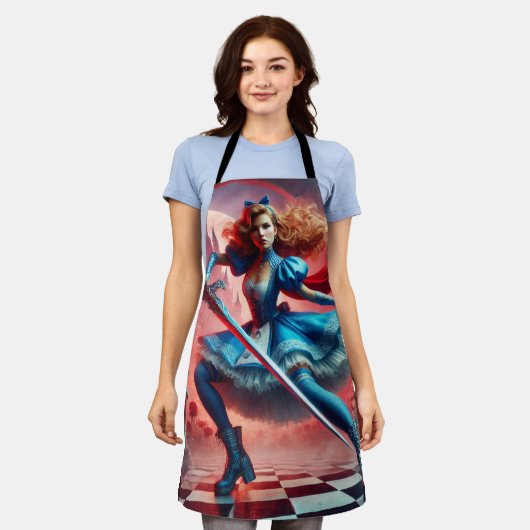 Alice in Wonderland Inspired Schort (Gedragen)