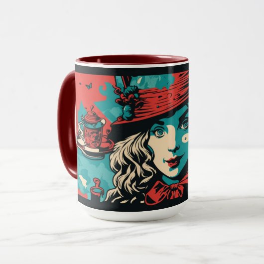 Alice in Wonderland inspireerde Mok (Voorkant links)