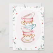 Alice in Wonderland Invitation, Onederland Invite Kaart (Achterkant)