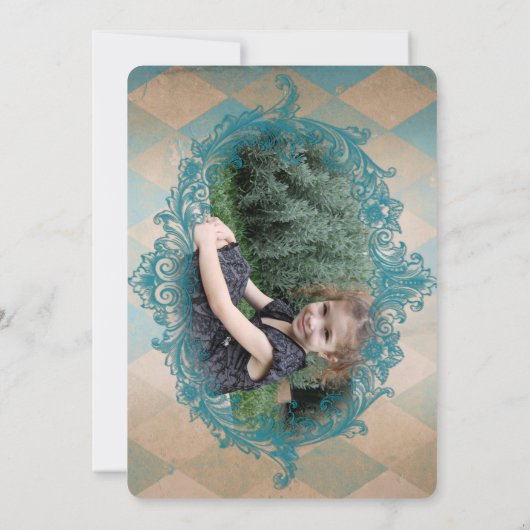 Alice in Wonderland - Invite Kaart (Achterkant)