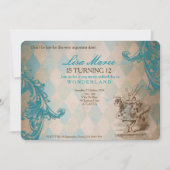 Alice in Wonderland - Invite Kaart (Voorkant)