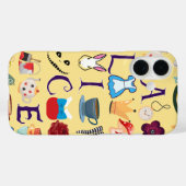 Alice in Wonderland iPhone 16 hoesje ontwerp (Achterkant (horizontaal))