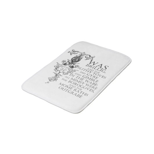 Alice in Wonderland Jabberwocky Bath Mat (Gekanteld)