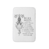 Alice in Wonderland Jabberwocky Bath Mat (Voorkant Verticaal)
