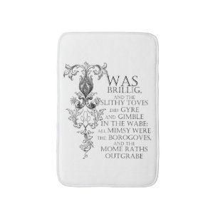 Alice in Wonderland Jabberwocky Bath Mat